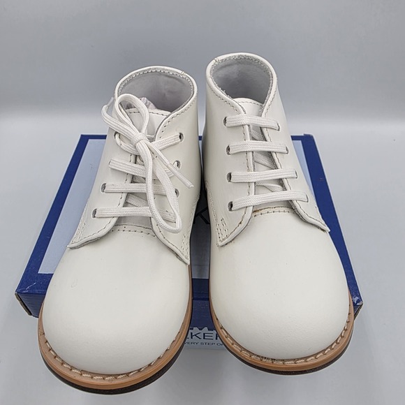 Josmo‎ Infant Kids Boy-Girl First Walking Shoes Leather Boots 8190 White 7 - Picture 4 of 6